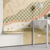 Tapet Japandi cu structuri abstracte cu motive japoneze intr-un design specific japandi - JAPANDI MIXED TEXTURE