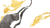 Tapet Japandi cu model abstract cu texturi japoneze in stil seigaiha - ABSTRACT GOLD TEXTURE