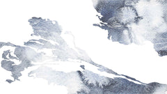 Tapet Japandi cu nori abstracti si texturi japoneze in stil seigaiha - CLOUDY SEIGAIHA