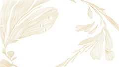 Tapet Japandi cu ilustratie abstracta minimalista - SERENITY LEAF