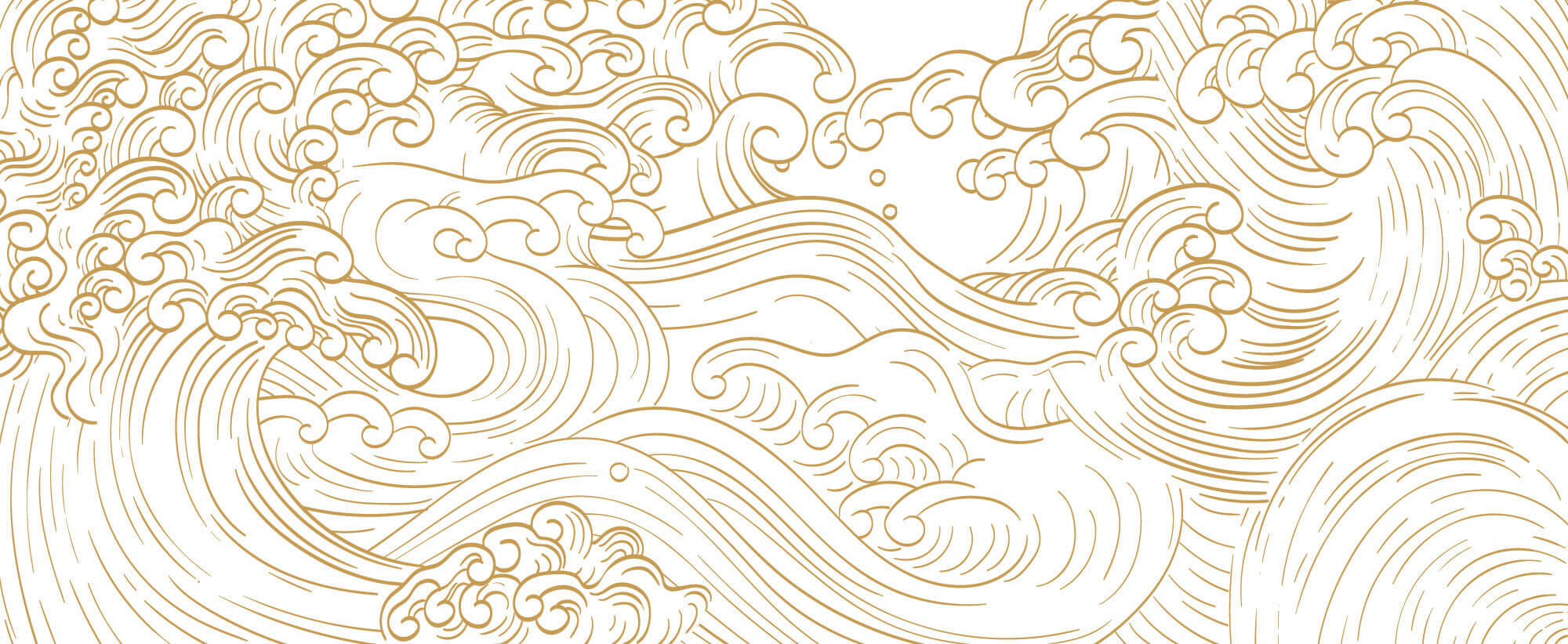 Tapet Japandi cu valuri agitate abstracte - BUBBLE WHITE WAVES