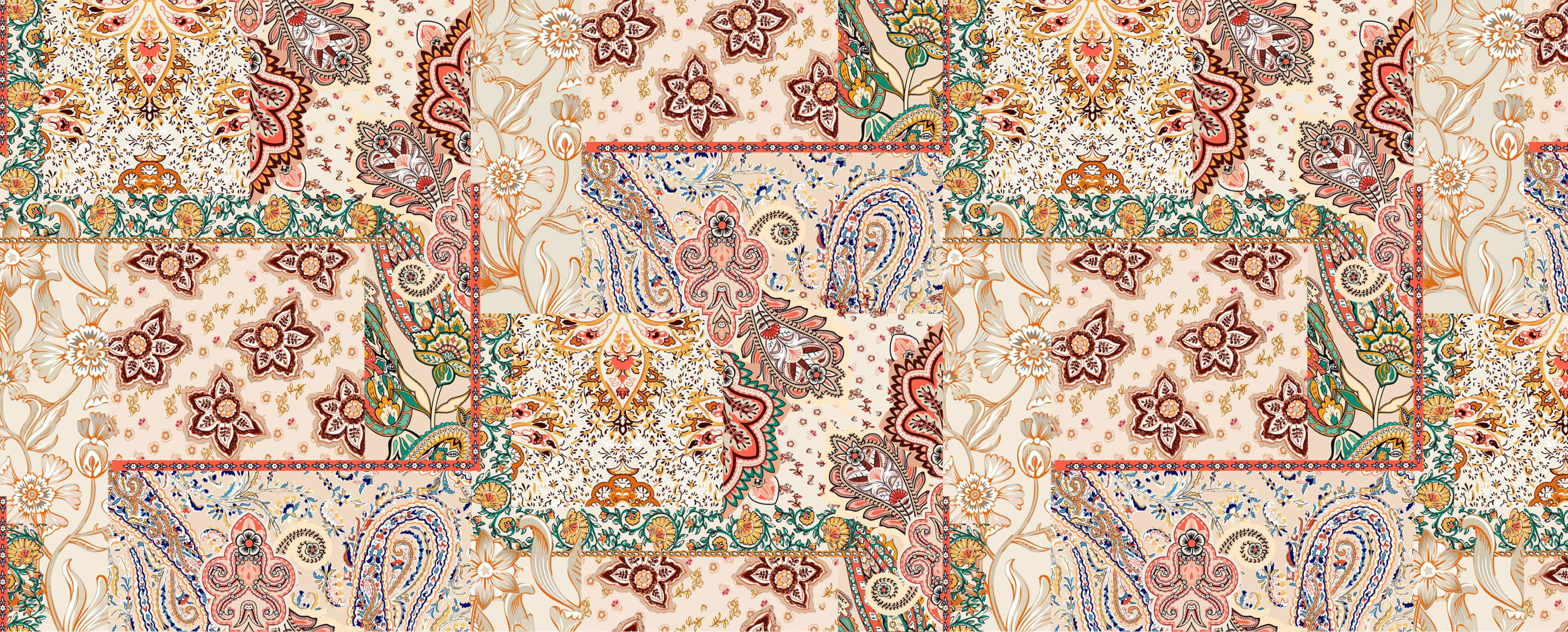 Tapet personalizat  - BOHO FABRIC