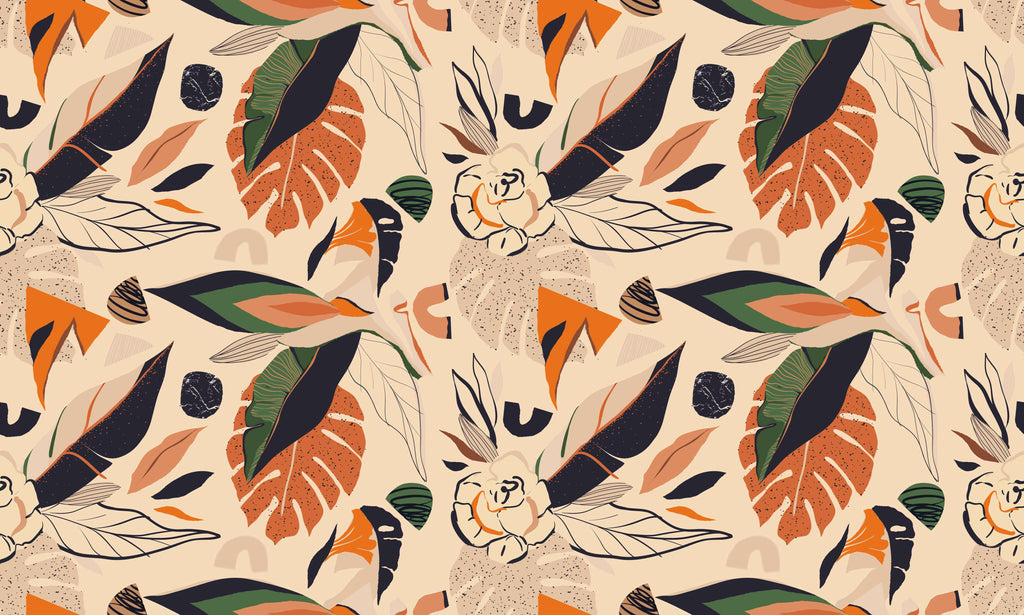 Tapet personalizat - BOHO LEAVES