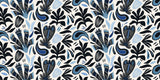 Tribal Blue Personalised Wallpaper