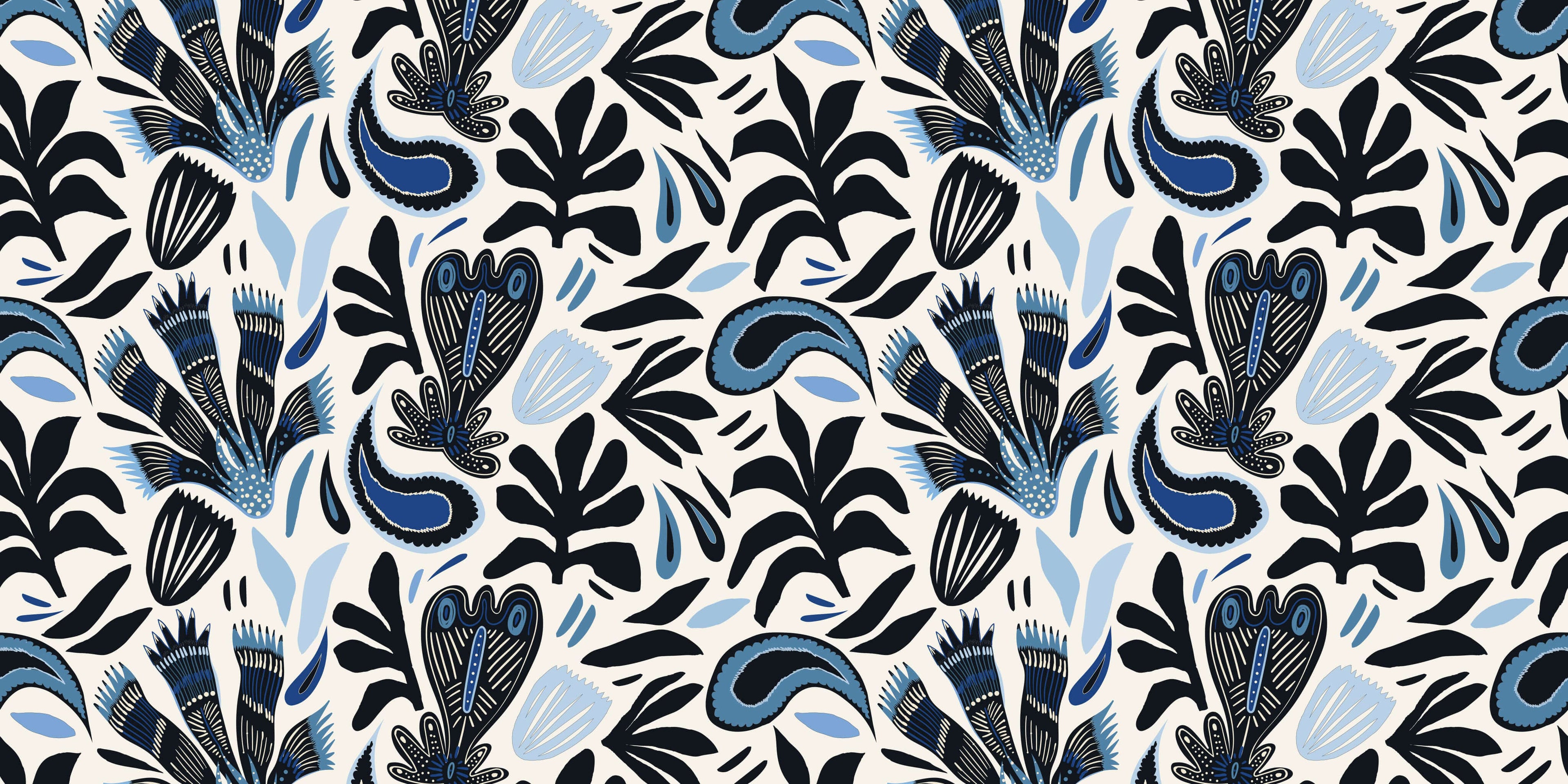 Tapet personalizat - TRIBAL BLUE