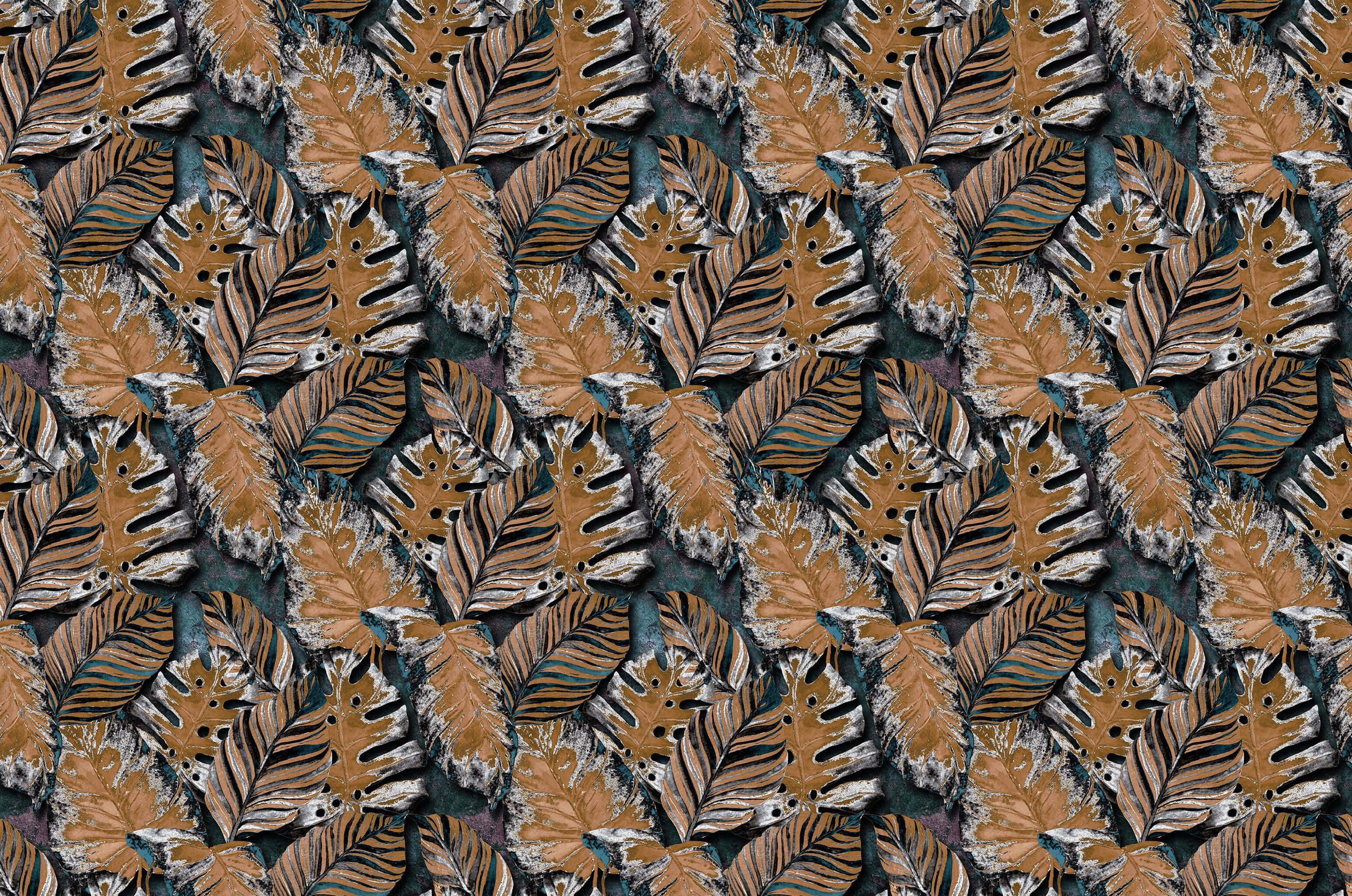 Tapet personalizat - VINTAGE LEAVES