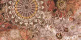 Tapet personalizat bohemian cu mandala in nuante pamantii earthy mandala