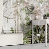 Tapet personalizat bohemian cu sera vintage cu plante verzi green house
