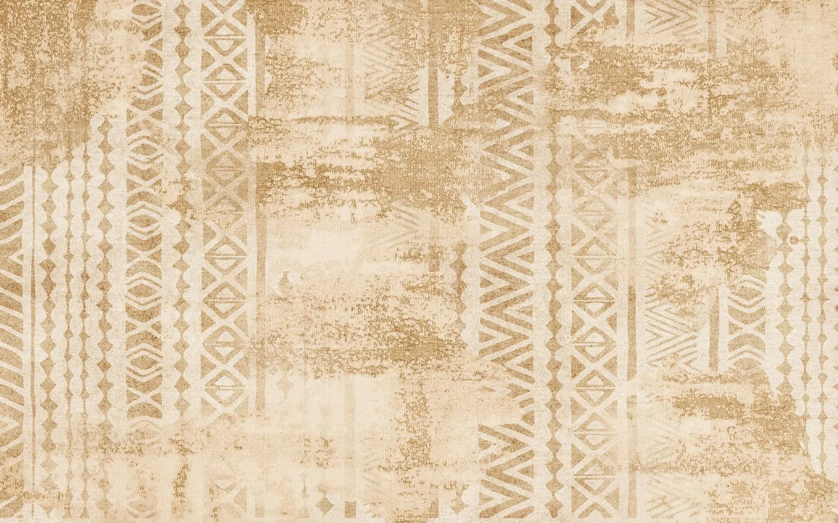 Tapet personalizat bohemian vintage cu elemente in stil aztec vintage aztec