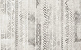 Tapet personalizat bohemian cu elemente tribale in nuante de gri grey tribal
