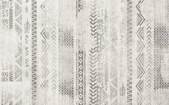 Tapet personalizat bohemian cu elemente tribale in nuante de gri grey tribal