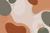 Tapet personalizat bohemian arta abstracta tonuri pamantii calm conexiune natura earthy abstract