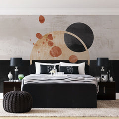Tapet personalizat bohemian strop artistic teracota caldura autenticitate tonuri pamant design modern expresiv terracotta splash