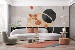Tapet personalizat bohemian strop artistic teracota caldura autenticitate tonuri pamant design modern expresiv terracotta splash