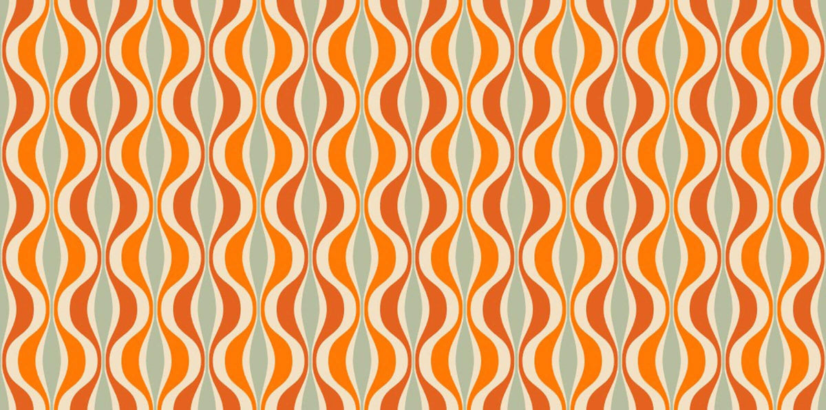 Retro Boho Personalised Wallpaper