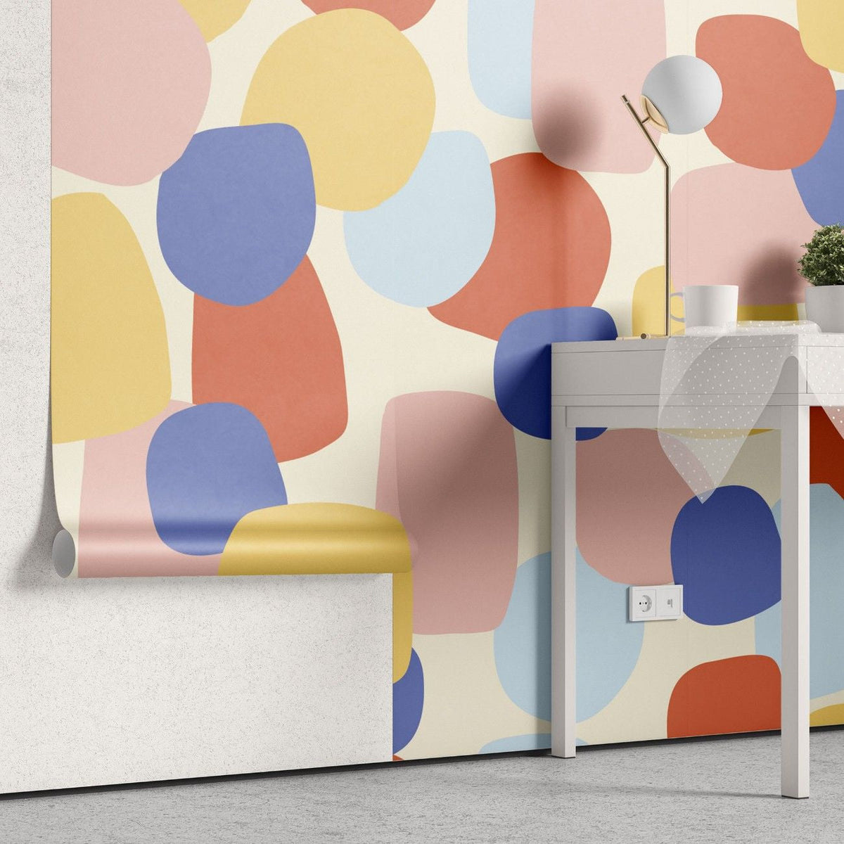 Tapet personalizat bohemian model patchwork eclectic farmec creativitate unicitate stil liber arta abstracta patchy pattern