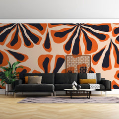 Tapet personalizat bohemian interpretare abstracta palmier desert mister liniste peisaje aride nota artistica moderna abstract desert palm