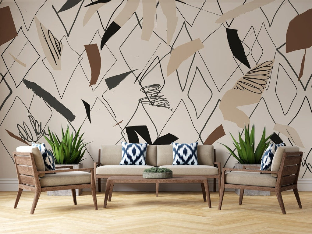Tapet personalizat bohemian abstractie suflet libertate creativitate forme fluide culori profunde interior artistic inspirat soul abstraction