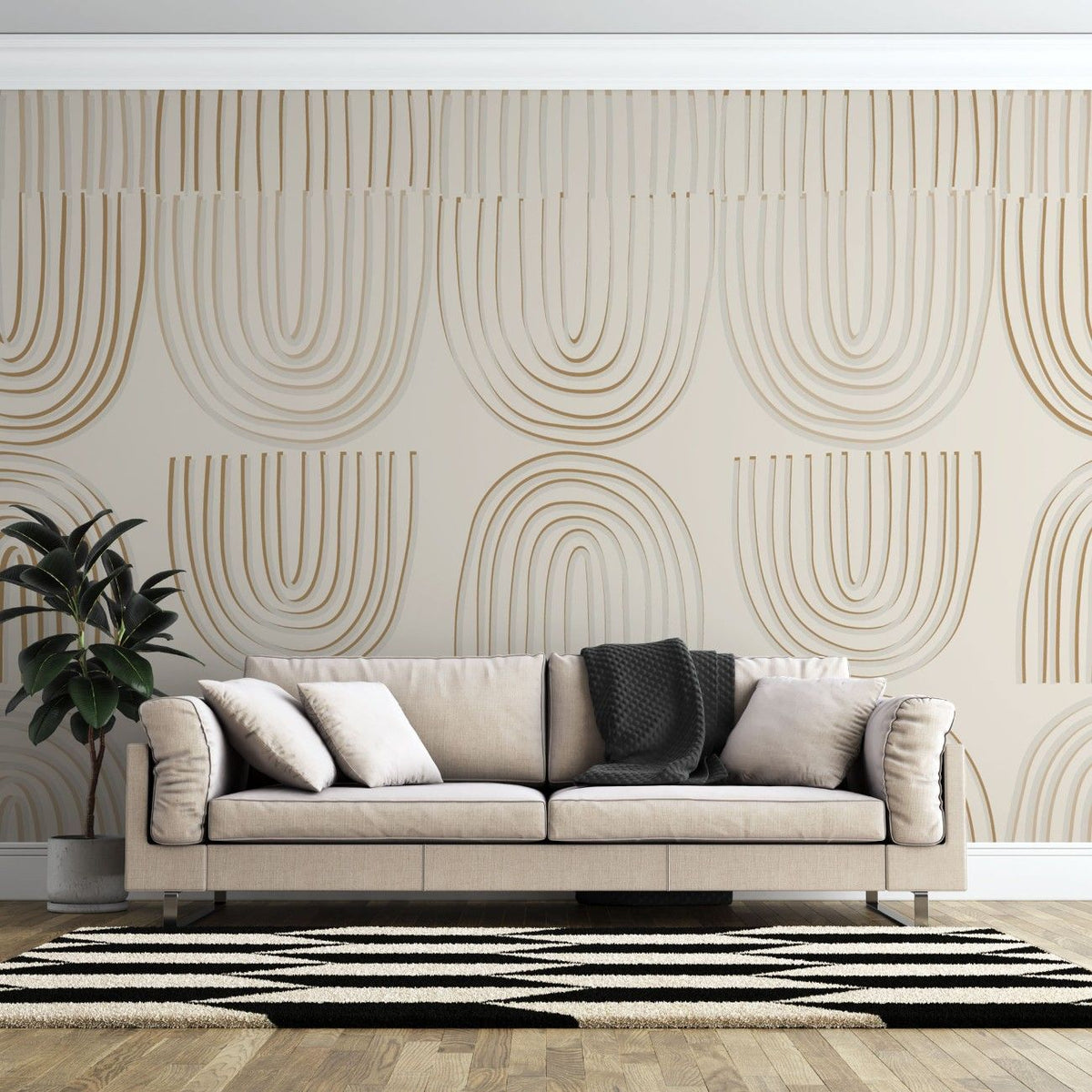 Tapet personalizat bohemian vibratii calde gradient nuanta atmosfera relaxanta optimism camera warm gradient vibes