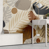 Tapet personalizat bohemian abstractie calda confort liniste culori bogate texturi subtile nota artistica warm abstract