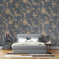 Tapet personalizat bohemian perete catifea clasica eleganta rafinament spirit liber boem classical velvet wall