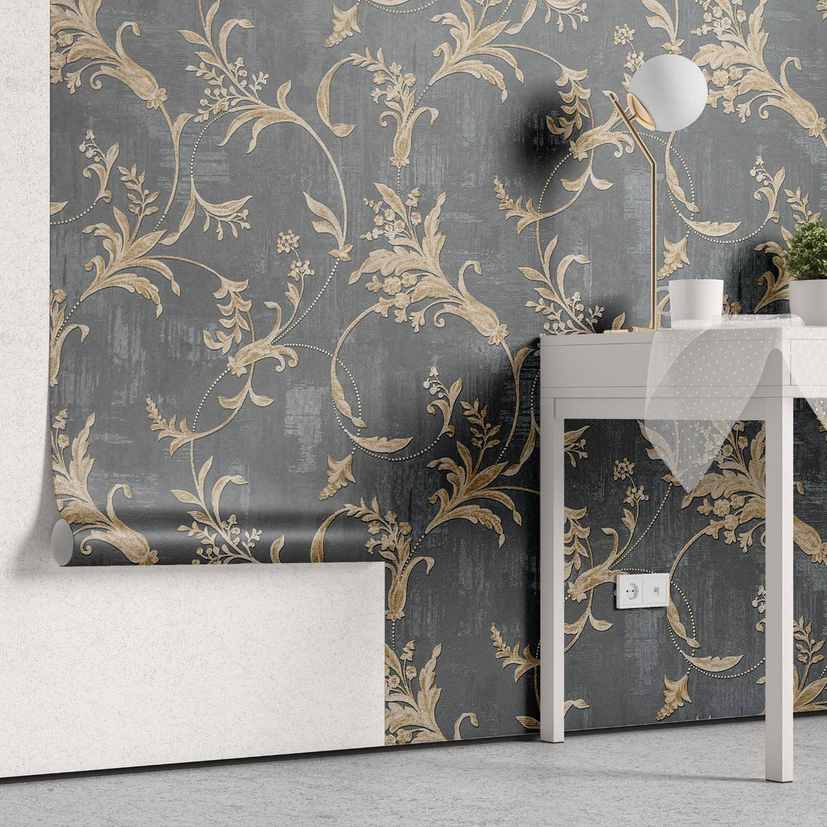 Tapet personalizat bohemian perete catifea clasica eleganta rafinament spirit liber boem classical velvet wall