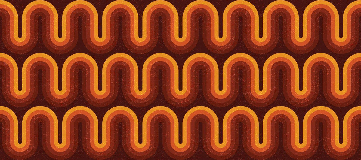 Retro Motif Personalised Wallpaper