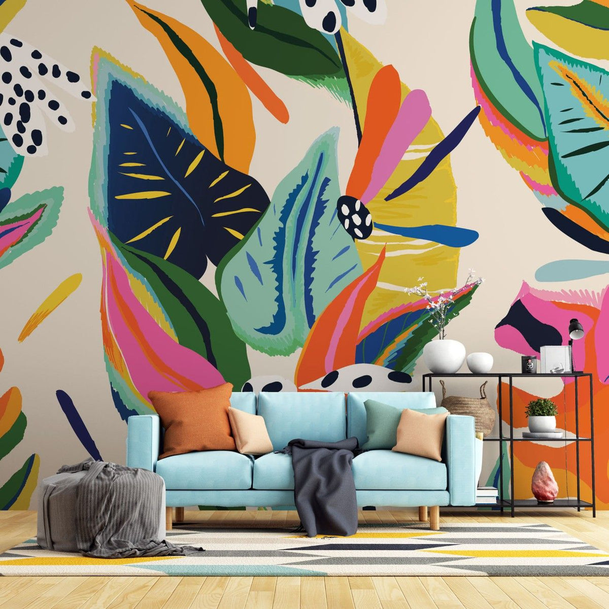 Tapet personalizat bohemian celebreaza armonia culorilor echilibrat placut vizual stare bine atmosfera relaxanta incapere color harmony