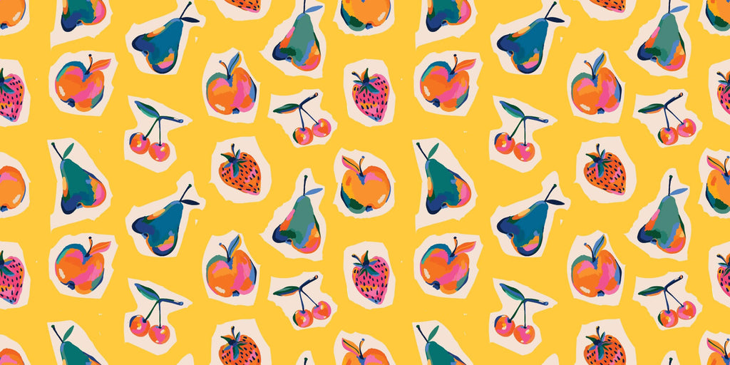 Tapet personalizat - RETRO FRUITS
