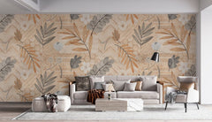 Tapet personalizat bohemian tonuri pamantii eclectice armonie calda conexiune autentica natura spatiu eclectic earthen tones