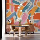 Tapet personalizat bohemian dungi pensula design artistic fantezie spatiu inspiratie whimsical brushstrokes