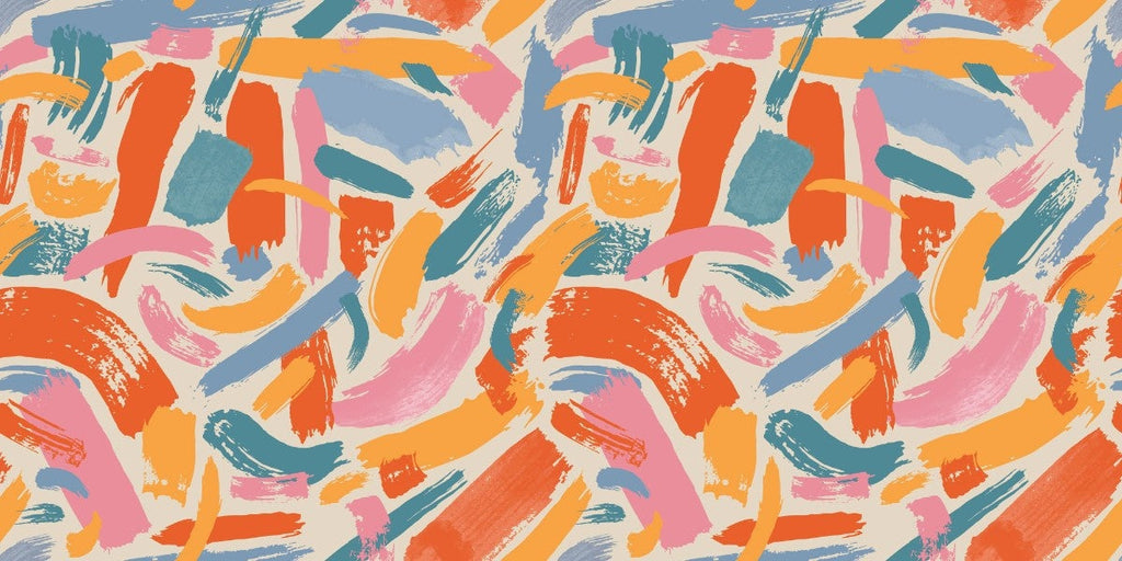 Tapet personalizat bohemian dungi pensula design artistic fantezie spatiu inspiratie whimsical brushstrokes
