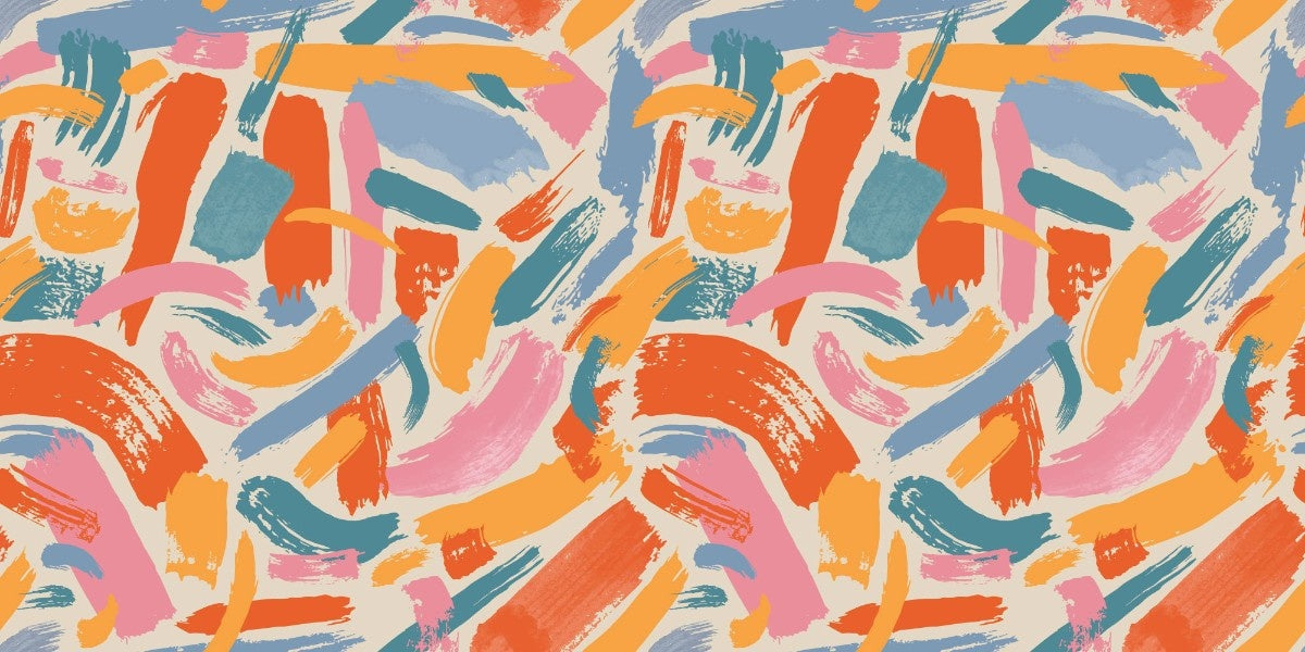 Tapet personalizat bohemian dungi pensula design artistic fantezie spatiu inspiratie whimsical brushstrokes