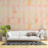 Tapet personalizat bohemian asimetrie blanda dinamism subtil eleganta naturala design echilibru perfect arta confort soft asymmetry