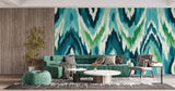 Tapet personalizat bohemian motiv aztec acuarela traditie arta moderna design vibrant istorie nuante pastelate watercolor aztec