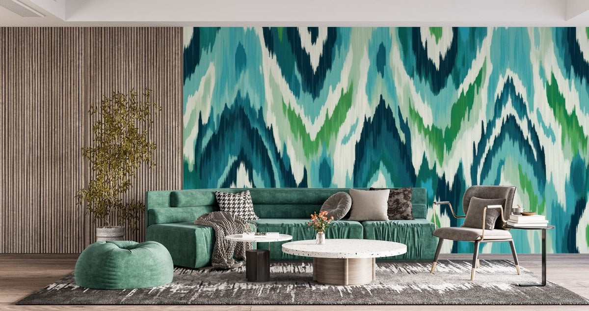 Tapet personalizat bohemian motiv aztec acuarela traditie arta moderna design vibrant istorie nuante pastelate watercolor aztec
