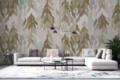 Tapet personalizat bohemian textura naturala calda in bej fundal subtil elegant decor minimalist boem beige linen