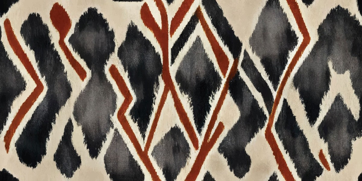 Tapet personalizat bohemian design aztec rustic traditie elemente pamantii atmosfera autentica farmec etnic rustic aztec design