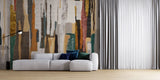 Tapet personalizat bohemian tapiserie mixta motive culori armonios eclectic spirit liber boemie mixed tapestry