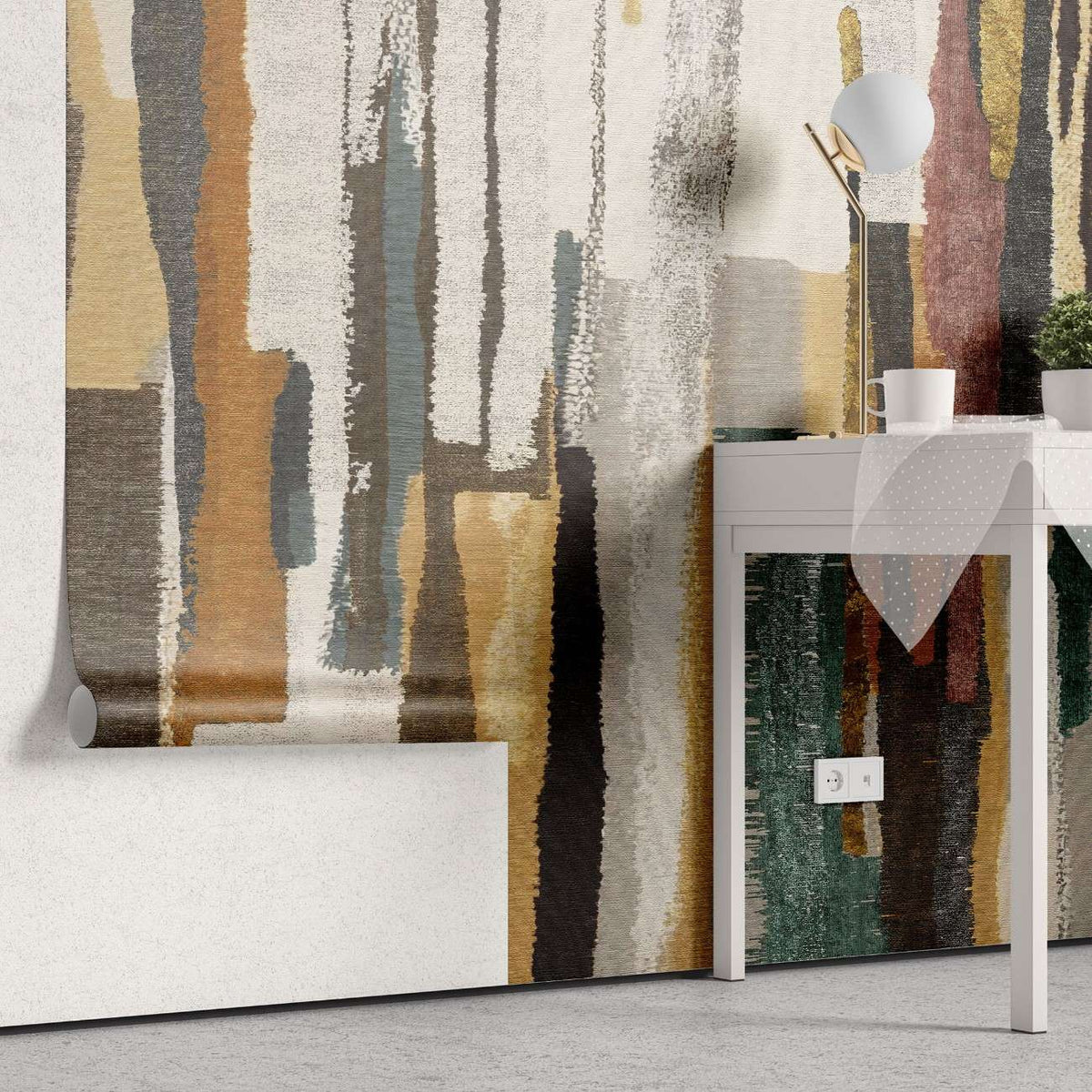 Tapet personalizat bohemian tapiserie mixta motive culori armonios eclectic spirit liber boemie mixed tapestry