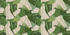 Spring Leaf Cut Personalised Wallpaper