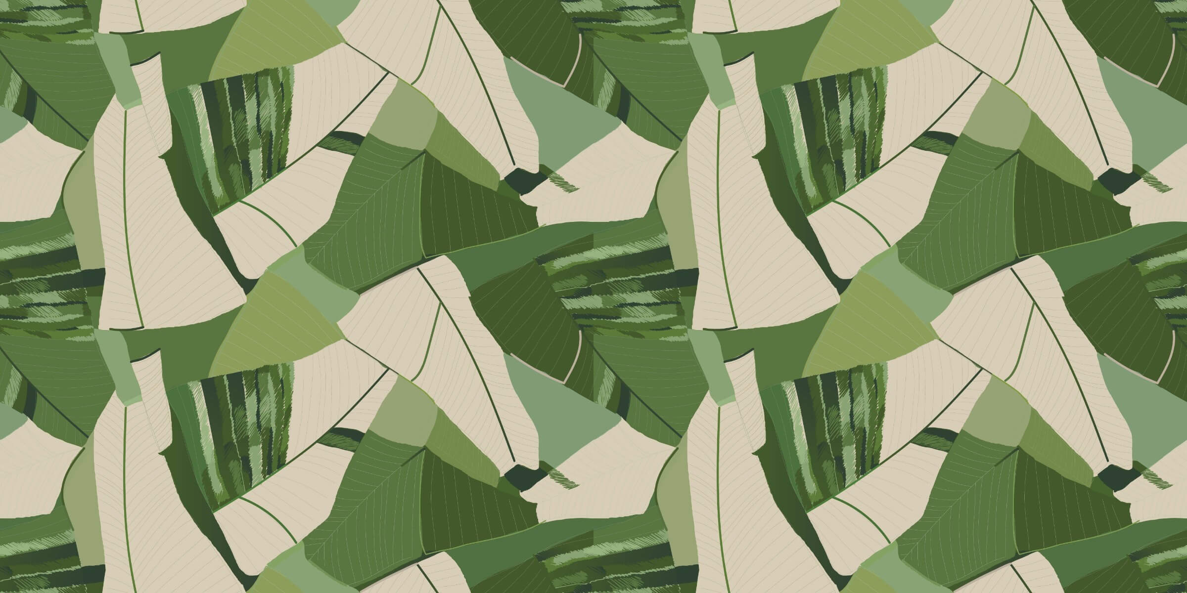 Tapet personalizat - SPRING LEAF CUT