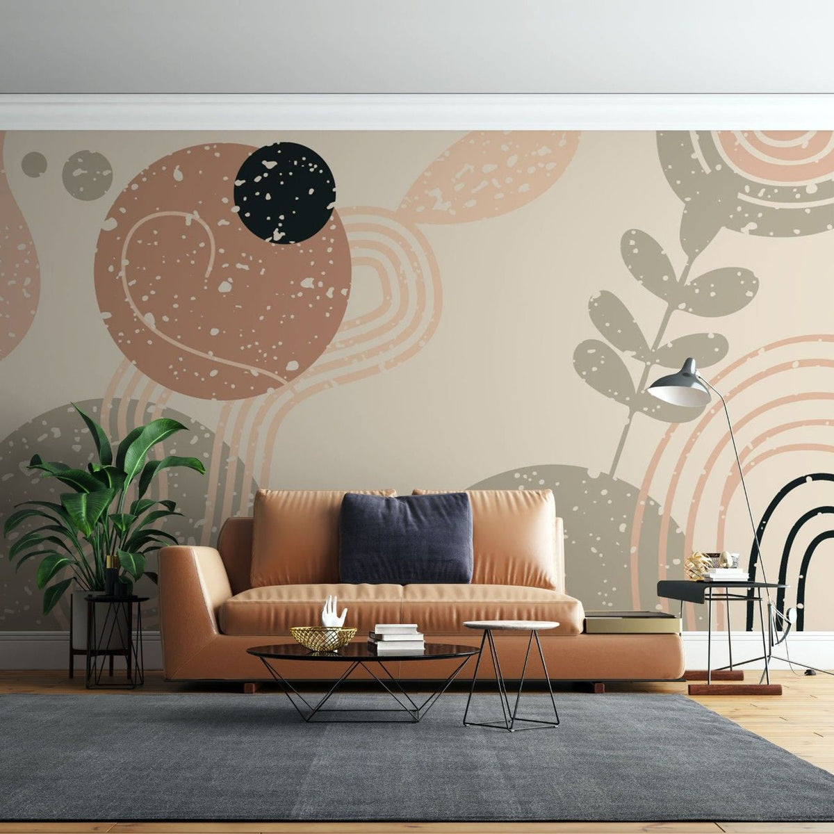 Tapet personalizat bohemian arta pastelata delicatete nuante spirit liber boemie decor calm artistic pastel boho art