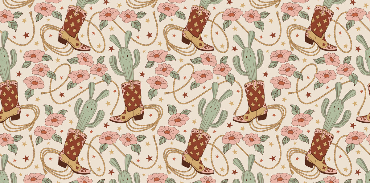 Cowboy Dream Personalised Wallpaper