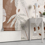 Tapet personalizat bohemian abstractie lut rustic textura autenticitate pamant design artistic modern rustic clay abstraction