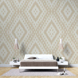Tapet personalizat bohemian motive aztece nuante crem eleganta farmec etnic subtil decor sofisticat autentic cream aztec