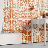 Tapet personalizat bohemian templu portocaliu mister caldura destinatii indepartate nota exotica spirituala decor the orange temple