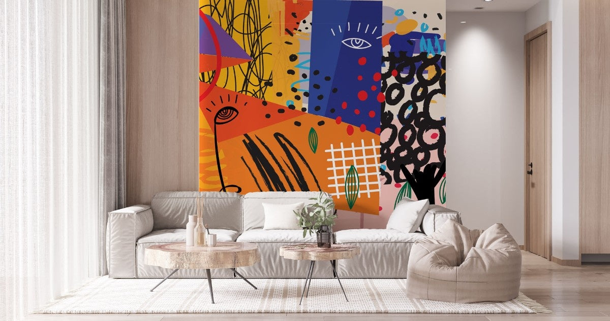 Tapet personalizat bohemian arta creativa libertate expresie forme culori indraznete spatiu inspiratie originalitate creative art