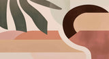 Tapet personalizat Bohemian cu elemente abstracte in nuante pamantii - EARTHY ELEMENTS