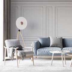 Tapet personalizat arhitectural walls cu ancadramente de perete albe clasice white deco